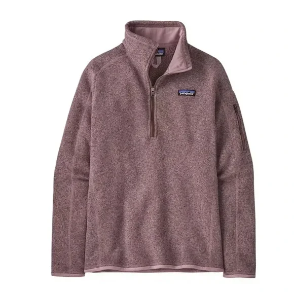 Patagonia Women's L Large Better Sweater 1/4 Zip Pullover Stormy Mauve NWT - Picture 8 of 8